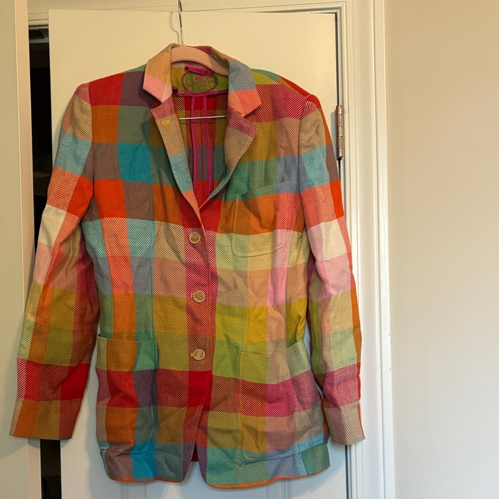 Etro Multicolor Checkered Blazer